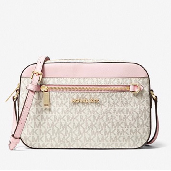 Michael Kors Jet Set Large Logo Crossbody Bag Price is fixed! - Picture 2 of 4